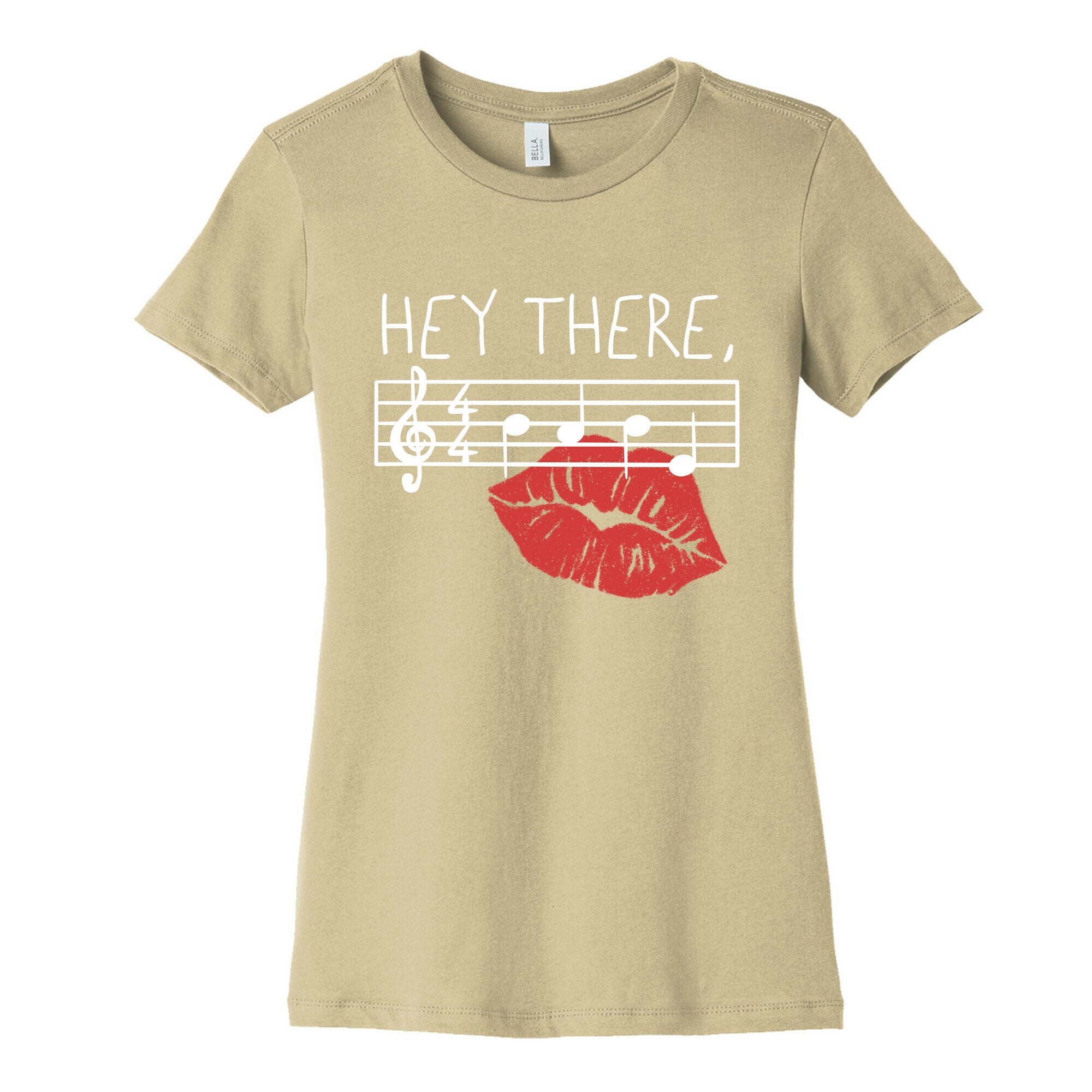 Hey There Babe Music Pun Women's Cotton Tee
